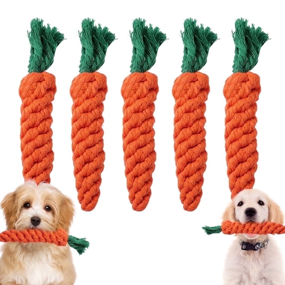 Xekoro Dog Toys 5 PCS Puppy Teething Chew Toys,Dog Rope Toys,Cat Chew Toys,Safe Braided Rabbit Toys Healthy Gift