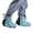 Blue-short, variant on Leather Welding Spats Heat Abrasion Resistant Welding Shoe Protectors Welder Working Shoes Covers Welders Feet Cover