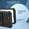 thumbnail image 6 of For Samsung S21 FE Case with Belt Clip Holster, Heavy Duty Military Grade Drop Protective, 360° Rotating Kickstand Shockproof TPU Shell Durable Rugged Cover For Samsung Galaxy S21 FE, Black, 6 of 15