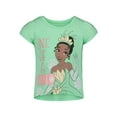 thumbnail image 4 of Princess Moana Rapunzel Tiana Little Girls 4 Pack T-Shirts Toddler to Big Kid, 4 of 5