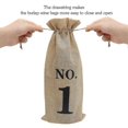 thumbnail image 5 of 10pcs Burlap Wine Bags With Tags For Blind Wine Tasting, Numbered Hessian Cloth Glass Gift Bags For, 5 of 5