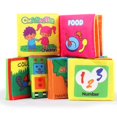 thumbnail image 1 of 6Pcs Baby Cloth Book Washable Kids Bath Books Funny Unbreakable Education Learning Toys Gifts for Toddlers, 1 of 4