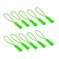 thumbnail image 4 of GUOOL 10Pcs Plastic Zipper Pull Cord Zip Puller Slider for Clothes Bags Green, 4 of 6