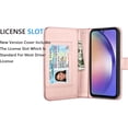 thumbnail image 5 of Galaxy A54 5G Case, A54 5G Wallet Case, Samsung Galaxy A54 5G 6.4 inchs PU Leather Case, Tekcoo Luxury Cash Credit Card Slots Folio Flip Cover [Detachable Magnetic Case] & Kickstand - -Rose Marble, 5 of 6