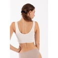 thumbnail image 2 of Women's Cottonique W12226 Latex Free Organic Cotton Bra Liner (Natural 6), 2 of 5
