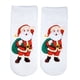 thumbnail image 1 of 1 calcetines tobilleros, calcetín corto de Navidad, Papá Noel, , alce, Navidad para regalos Santa blanco Hugo calcetines de dibujos animados para mujer, 1 of 3
