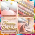 thumbnail image 4 of Pink Theme Banner Gold Glitter Pink Birthday Backdrop Floral Decoration Pink Balloons Floral Birthday Background for Birthday Party Girls' Celebration Photo Backdrop, 4 of 9