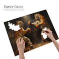 thumbnail image 4 of 500 PCS Savage Showdown - Tiger Boxer 500 Piece Vibrant Jigsaw Puzzle,Relieve Stress And Enjoy The Fun Of Solving Puzzles,Family Leisure And Entertainment,Vintage Style Wooden Puzzle, 4 of 6
