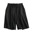 thumbnail image 2 of Wlynlyn Womens Knee Length Shorts High Waisted Going out Shorts Pleated Summer Casual Shorts, 2 of 6