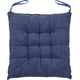 thumbnail image 1 of Nvzi 1pc Soft Chair Seat Pad Dining Chair Cushion 15.8 x 15.8 Zipper Design Hang Rope Design Indoor Outdoor Seat Cushion (Blue), 1 of 4