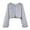 Gray, variant on Women's Faux Fur Coat Warm Elegant Dressy Cropped Jacket Long Sleeve Fluffy Casual Warm Winter Outerwear Clothes (M, Brown)