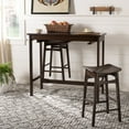 thumbnail image 2 of SAFAVIEH Colbie 3 Piece Easy Storage Solid Pub Set, Espresso, 2 of 14