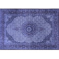 thumbnail image 1 of Ahgly Company Machine Washable Indoor Rectangle Medallion Blue Traditional Area Rugs, 8' x 10', 1 of 4