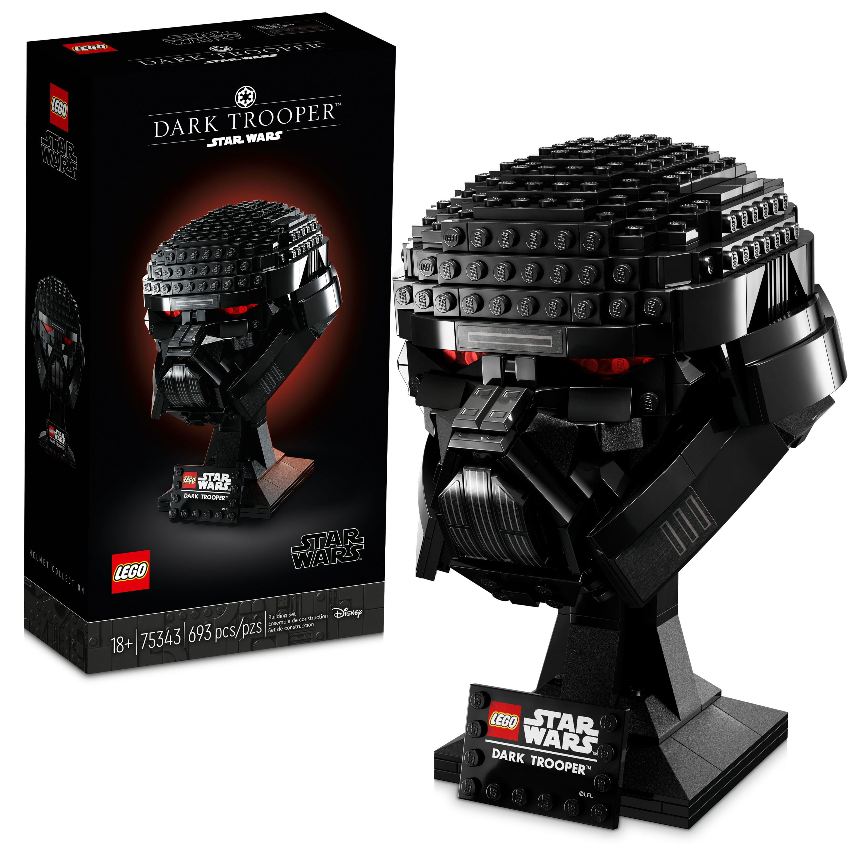 Wars Dark Trooper Helmet 75343 Buildable Model Kit, Collectible Decoration Set for Adults, Collection Gift Idea - Walmart.com