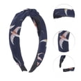 thumbnail image 3 of Unique Bargains 1 Pc Fashion Swallow Pattern Headbands for Women Navy Blue, 3 of 6