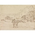 thumbnail image 2 of James Seymour 14x11 Gold Ornate Wood Frame and Double Matted Museum Art Print Titled - A Boar Hunt, 2 of 4
