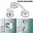 thumbnail image 2 of Anti-slip Handrail with Suction Cup No Drilling Shower Handle Offers Safe Grip for Safety Grab in Bathroom Bathtub Glass Door, 2 of 9