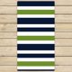 thumbnail image 1 of ABPHQTO Toallas de rayas azul marino, verde y blanco, baño de playa, piscina Sprot, toalla de mano de viaje para spa, tamaño 75x140 cm ABPHQTO Towel-ZK-56-30x56, 1 of 1