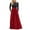 Red, variant on ICHUANYI Women Casual Long Sleeve Lattice Print Splicing Crew Neck Long Dresses With Pocket Spring Summer New Trending 2024