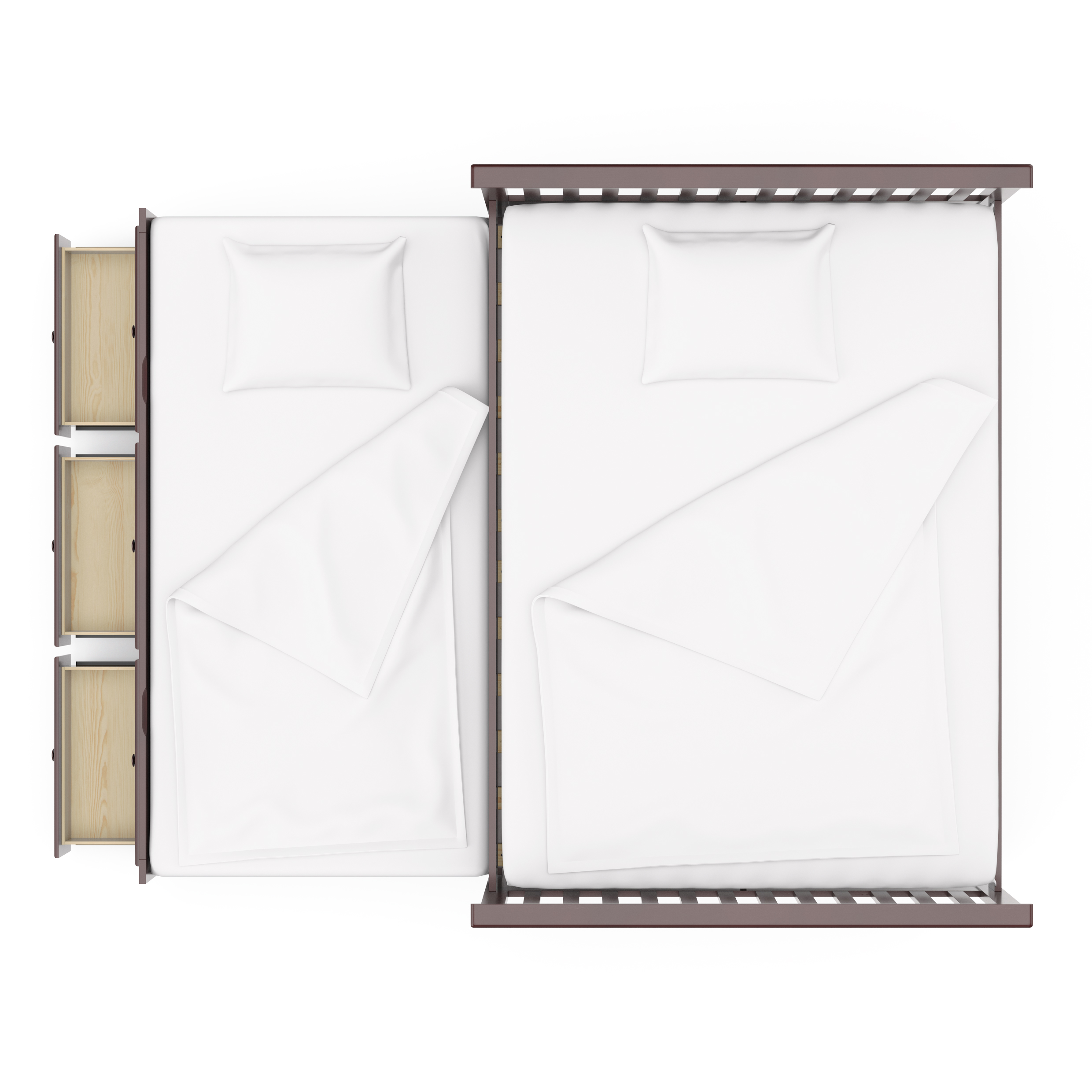 Storkcraft Marco Island Full Captain’s Bed with Twin Trundle, Espresso