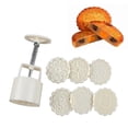 thumbnail image 3 of a polished product description for your **Round Moon Cake Mould Set With **:\n\n \n\n🌕 **Round Moon Cake Mould Set with – Elevate Your Homemade Mooncake, 3 of 4