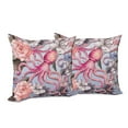 thumbnail image 6 of Ambesonne Octopus Throw Pillow Cover 2 Pack, Animal Watercolor Flowers, 16", Multicolor, 6 of 6