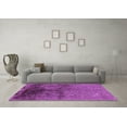 thumbnail image 3 of Ahgly Company Indoor Square Oriental Purple Industrial Area Rugs, 8' Square, 3 of 4