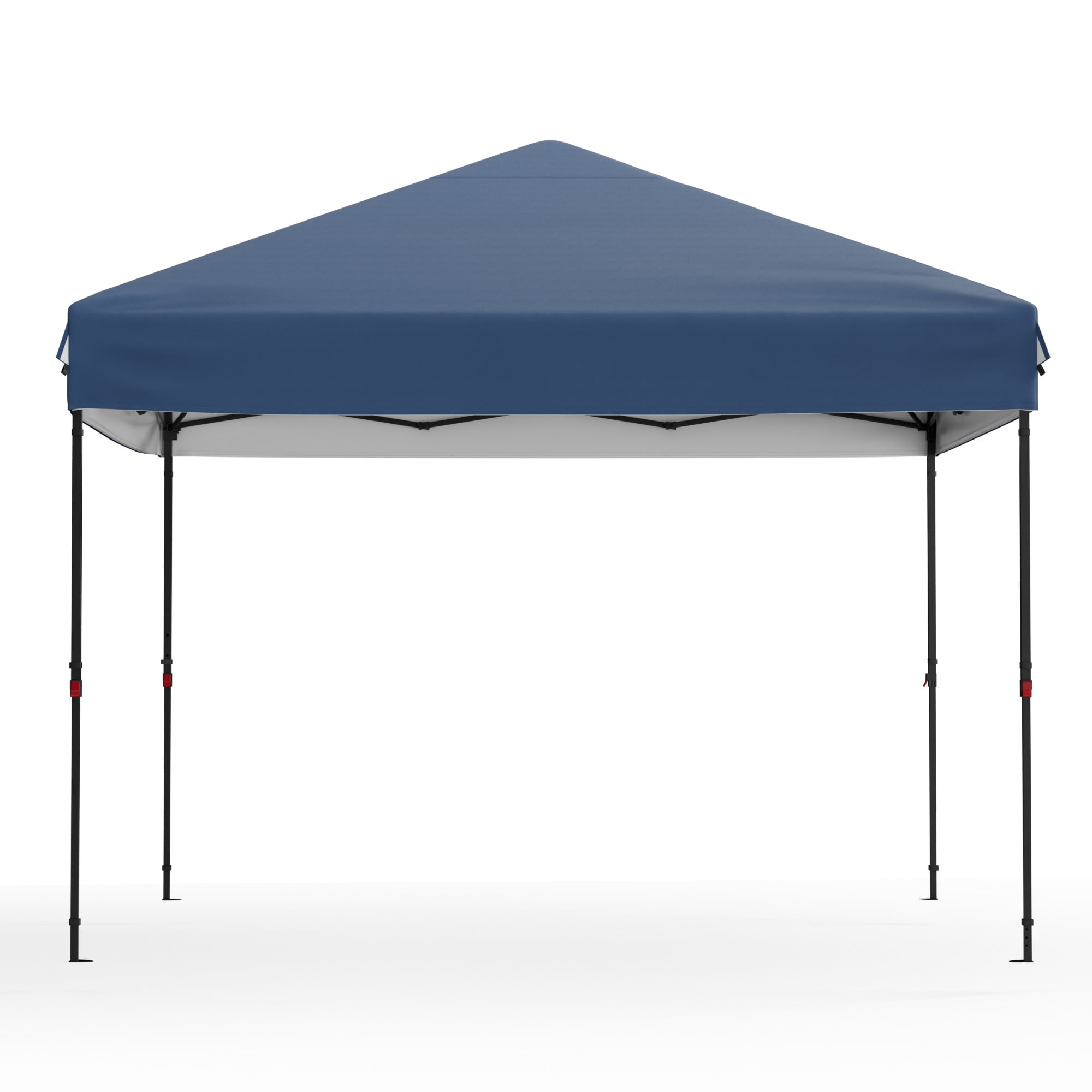 Heavy Duty Pop Up Canopy Tent 10x10 FT – Waterproof & UV-Resistant Outdoor Shelter – 1 Sidewall – Center Lock – Easy One-Person Setup – Ideal for Camping, Tailgating, Picnics, Beach, Events – Blue
