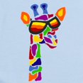 thumbnail image 2 of CafePress - Giraffe In Sunglasses Body Suit - Long Sleeve Cotton Baby Bodysuit, 2 of 4