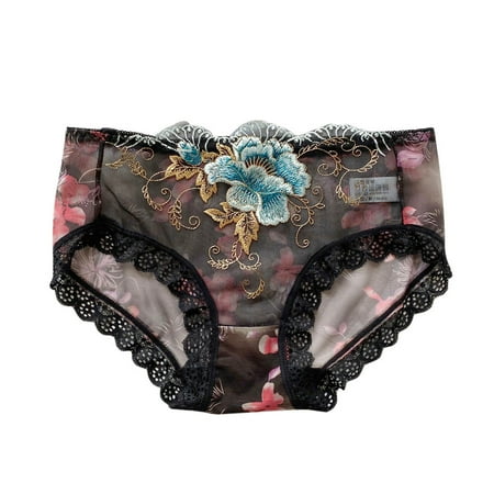 

Qcmgmg Comfort Full-Coverage Bras for Women Lightly Sexy Wireless Bra Women s Plus Size Floral Bralette