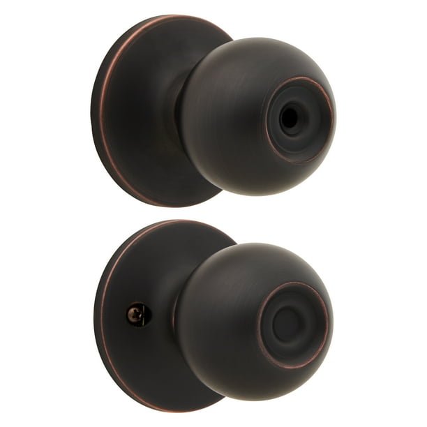 Brink's Privacy Bed/Bath Ball Style Doorknob, Tuscan Bronze Finish