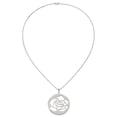 thumbnail image 5 of Stainless Steel Necklace with Pendants Chain Polished Rose Cut-out 22in 22 inch, 5 of 5