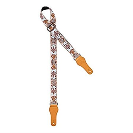 Creative Series 1 1/2" Wide Cotton Ukulele Strap with Faux Leather Ends
