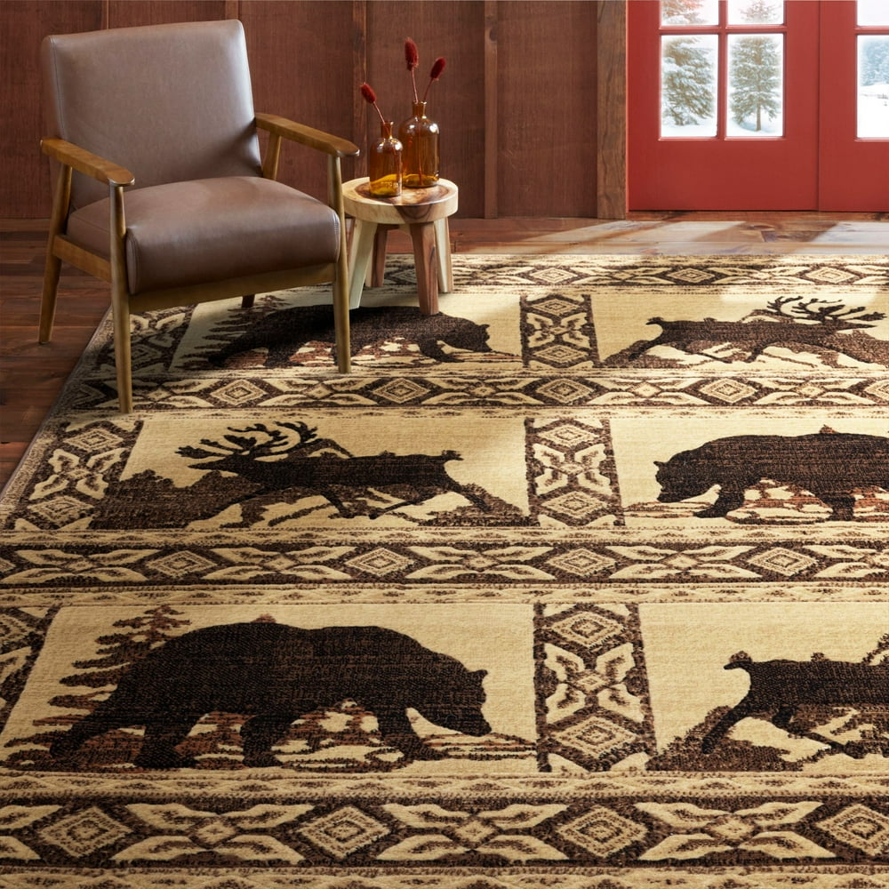 Home Dynamix Buffalo Rustic Lodge Area Rug