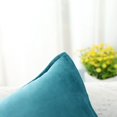 thumbnail image 3 of Juego de 2 fundas de cojín de terciopelo de 40x40, funda de cojín decorativa de terciopelo, cojín azul claro para sofá y cama, funda de almohada decorativa para el hogar, 3 of 4