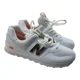 thumbnail image 1 of New Balance Shoes Mens 13D Classic Metallic White Neo Rare Metal Preppy Hip Hop, 1 of 5