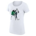 thumbnail image 2 of Women's G-III 4Her by Carl Banks White Vancouver Canucks Super-Slim Fit Lightweight Hockey Girls T-Shirt, 2 of 3