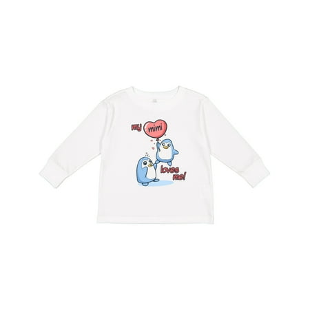 

Inktastic My Mimi Loves Me Gift Toddler Boy or Toddler Girl Long Sleeve T-Shirt