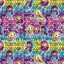 Nelvana Little Charmers Girls 61716 Ombre Sequins Print Springs Creative 100% Cotton Fabric By The Yard