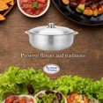 thumbnail image 6 of Alpine Cuisine 3.5-Quart Gourmet Aluminum Caldero Stock Pot, Cooking Dutch Oven Performance for Even Heat Distribution, Perfect for Serving Large & Small Groups, Riveted Handles, Commercial Grade, 6 of 7