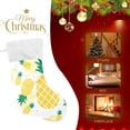thumbnail image 4 of Coolnut 2PCS Christmas Stocking Tropical Pineapple Dots Xmas Stockings Decoration for Family Holiday Party Ornaments Decor Fireplace, 17.7 x 12 Inch, 4 of 7