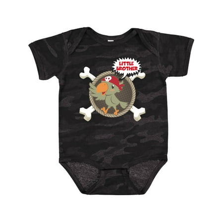 

Inktastic Little Brother Pirate Gift Baby Boy Bodysuit