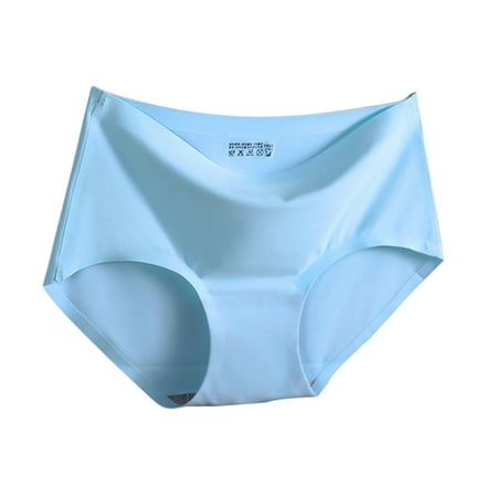

Wrea Women Thin Underpant Seamless Underwear Mid-waist Nylon Sexy Underwear