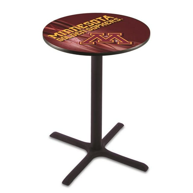 Holland Bar Stool L211B3628MinnUn-D2 Table de Pub Gopher Doré Minnesota 36 Pouces avec Plateau de 28 Pouces