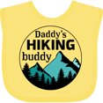 thumbnail image 3 of Inktastic Daddy's Hiking Buddy with Mountains and Trees Boys or Girls Baby Bib, 3 of 4