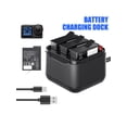 thumbnail image 4 of 3 Battery Charging Dock With SD Card Storage for Action5 Pro Cameras, Portable 3 Slot Charger with Safety Fast Charge, 4 of 11