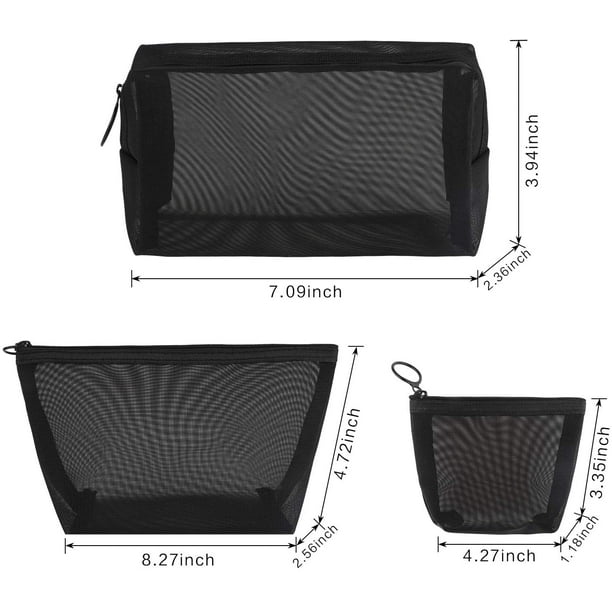 3 Pieces Mesh Cosmetic Bag Mesh Makeup Bags Mesh Zipper Pouch For Offices  Travel Accessories, 3 Sizes (rose Red) - Expore China Wholesale Mesh  Cosmetic Bag and Mesh Makeup Bags, Mesh Zipper