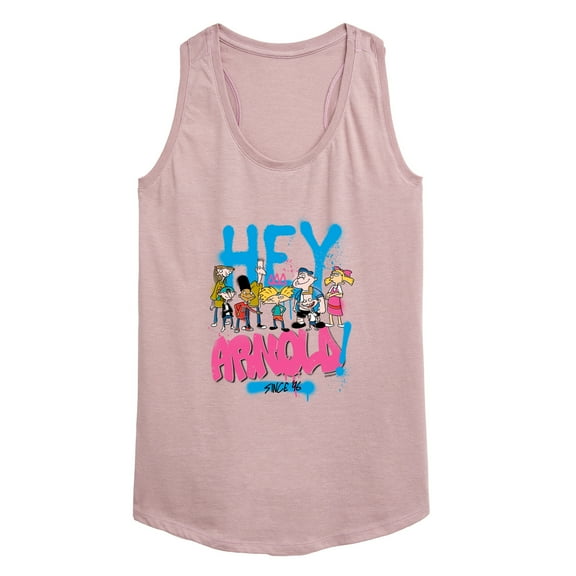 Hey Arnold! - Arnold Spray Paint 96 - Women's Racerback Tank Top