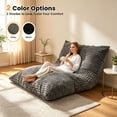 thumbnail image 5 of Centilab 3 in 1 Bean Bag Chairs, Adult Giant Floor Cushion, Convertible Bean Bag Beds with Machine Washable Cover for Living Room Bedroom Lounge, Gray, 5 of 8