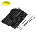 thumbnail image 1 of Unique Bargains 4 Inch Paper Twist Ties Long Stronger Cable Ties Black 500pcs, 1 of 4